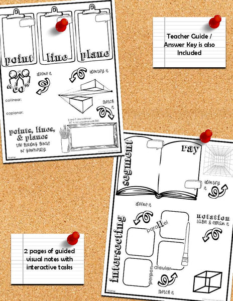 Points, Lines, & Planes Doodle Notes