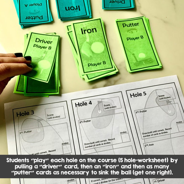 Multiplying Polynomials - Golf Game