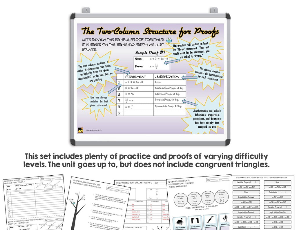 Two Column Proofs Worksheets two-column-proofs-worksheets