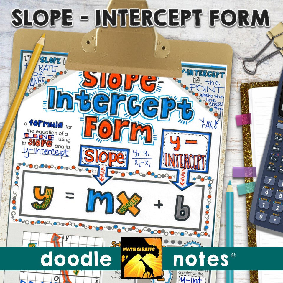Slope-Intercept Form Doodle Notes